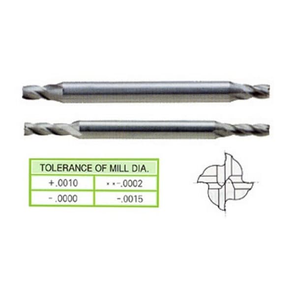 Yg-1 Tool 4 Flute Regular Length De Miniature 8% Cobalt 53260 - main